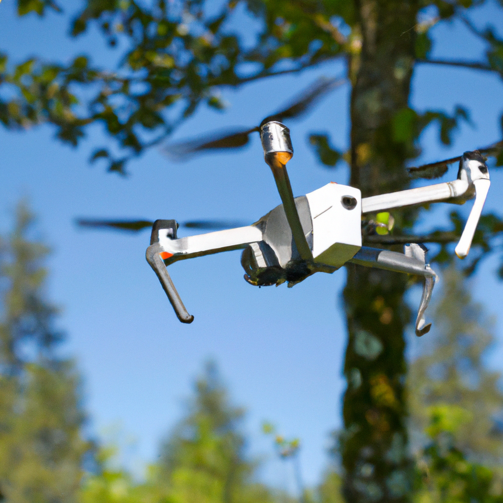 Drone che monitora la salute delle foreste