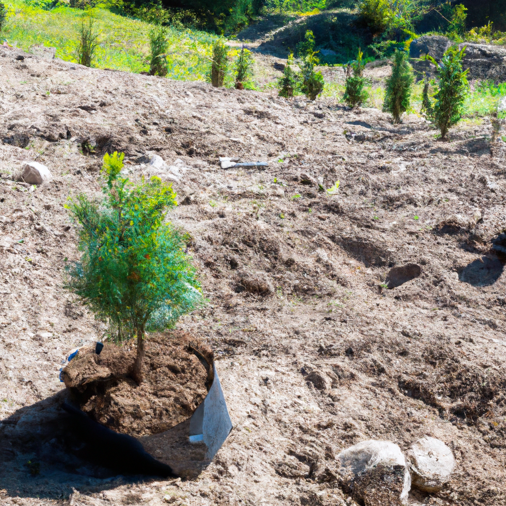 Progetto di riforestazione nelle Alpi